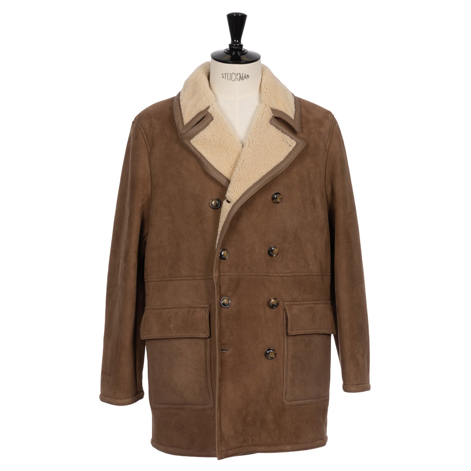 Leather Jacket "Benjamin Peacoat" made from Lambskin with Curley Lambskin Lining - Valstar Original